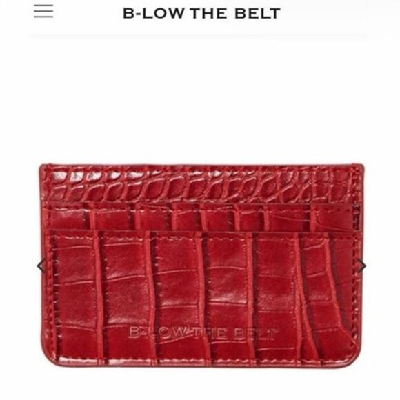 FABITFUN X B-LOW THE BELT CROC CARD CASE NEW - Picture 1 of 5